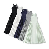 Kendou White Sexy Spring And Summer New Temperament To Accept The Waist Of The Vest Bare Back Long Dress Woman