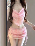 2026 New Swimsuit Sexy Fresh Lotus Bikini Three-Piece Thin Holiday Beach Soak Hot Spring Split