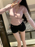 [First Love] High Quality Knitted Cardigan V Collar Gentle Wind Gentle Thin
