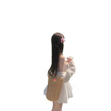 2025 Spring Day Small White Dress White Sling Dress Spring And Autumn New Waist Thin Holiday First Love Short Dress Summer