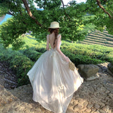 Beautiful Splicing Big-Lup With Lace Strapped Lace Dress Pure Desire Holiday Elegant Fairy Show Skinny Dress Girl Summer