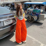 YC& Vintage High- Waist Loose Legs Pistones Night Spring And Summer Hundred Straight Sleety Sleeches Women's New