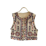 Vintage Bohemian Women's Summer Heavy Industry Embroidery Loose Design Sense Light Luxury Chic Temperament Blouse Tide