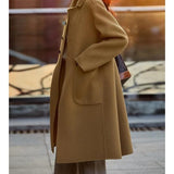 Large-Size Women's New Coat Women In The Fat Mm 2025 Autumn And Winter New Loose Kiqi Hair Coat Women