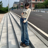 Vintage Low-Rise Tara Thorn Trousers Set Thin Drag Straight Jeans Women & Trousers Lengthened