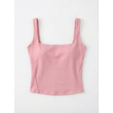 Summer Hottie Wind Sexy Shading Lactose Pure Color Sling Vest Female Slim Beauty Back Brat Bottom Top