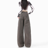 [Wild] Style | Out Of The Street | Cement Gray Pocket Work Clothes Jeans Gray Trousers