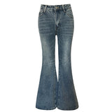Vintage Hottie Low-Rise Horn Pants Fashion Thin Tug Jeans Women's Trend & Trousers Lengthened