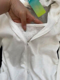 2026 Thin Waist Thin Shirt Jacket Summer New White Hooded Zipper Sun Protection Top Women's Clothing