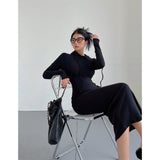 Purely Sexy Autumn And Winter Dress Femininity Over The Hips Over The Knee Dress Babes Hooded Long Sleeves Under The Long Skirt