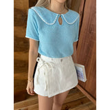Korean Chic Irregular Strapped Cowboy Skirt Design Side Open-Fork Cowboy Ass Skirt 3 Colors