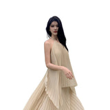 2025 Seaside Holiday Dress High Atmosphere To Take Pictures Goddess Wearing A Big Swing Flowing Fairy Suit Dress