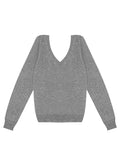 Girls In Wool Group V-Neck Knitted Sweater / Height Waist Skirt Lazy Daily Commute
