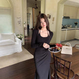 French Famous Style Sexy Hanging Neck Dress High-End Banquet Temperament Waist Evening Dress Fishtail Dress
