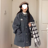 Early Winter Korean College Wind Leisure With A Small Thick Coat Of Coat Women 2025 New Autumn And Winter Coat