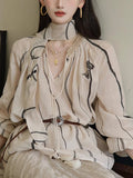 Artist Series Serpentine Printed Shorts Set Two-Sleeve