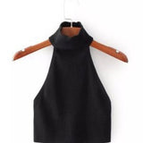 High Street Out-Shoulder Sleeveless Vest Women Summer New Sexy Hottie Short Repair Exposed Umbilly Pit Tops