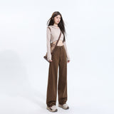 2025 Winter Explosion & On The Burst Color White Old Father Soft Broad Leg Tug Jeans