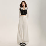 Blade Jeans Women's Spring And Autumn New Loose High-Waist Feeling Drag Trousers Lanky Trousers