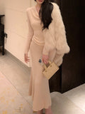 The Mask Bottom Of The Fine Wool Bottom Knitted Shirt For The Autumn And Winter New Can Be Worn On The Shoulders Of The Autumn Blouse Woman