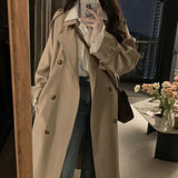 Windy Woman 2025 Autumn New Korean Small Medium And Long Coat Temperament British Style High-End Coat