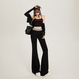 YC& Vintage Spice Girls Slim Skinny Fashion Stretch Stretch Horns And Horns Longer Autumn/Winter Casual Pants