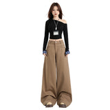 Maillard Wears Casual Pants Women's Spring And Autumn Loose Straight-Tight Trend Dragging Wide Leg Pants Tugny Trousers