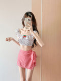 Swimsuit Women Soaking Hot Spring 2026 Retro-Reveal Body Sexy Pure-Want Bikini Beauty Seaside Division Island Vacation