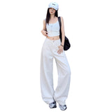& Vintage | Deconstructing The Thrombosis | Knife Trousers Women's Rice White Trousers Trousers Women's