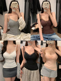 791 # People Cotton Thin V-Neck Lace Slings Women's Spring And Summer New Domestic Vacation Vest Design Sleeveless Top