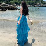 High Design Deep V Sexy Pure Desire Tie Sleeveless Dress With Thin Back Strap Hottie Dress