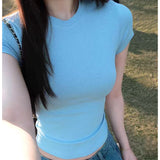 Kardashian's New Short-Sleeved T-Shirt With Spring And Summer Sexy Ants Round-Neck Tight-Up T-Shirts