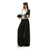 25Th Ootd!| Autumn Vertical Tube This Sub-Side Adjustable High-End Wide Leg Thin Casual Pants