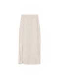 Evergreen Tame / 2Way Open Half Skirt High Waist Thin Half Skirt Soft Knitted Skirt