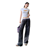 [Sya Article] 25SS Summer Sletch Essence Pure Cotton Low-Waist Pumping Rope Straight Sleet Trousers