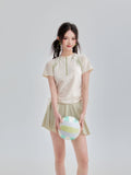 Yan 2026 New Peticiangy Sports Split Swimsuit Fashion Tennis Style Korean Student Skirt Flat-Angle Swimsuit