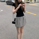 Paris Window_Super Nice Little Skirt Flower °ú܏b´¿-Colored / Lattice Half-Dress