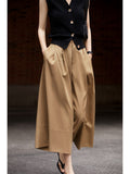The Atmosphere Has Sense! The Atmosphere Is Beautiful! Trousers Skirt Dashing Wide Leg Trousers