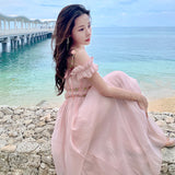 French Hepburn Style Dress Stunning Pure Desire Versailles Fairy Birthday Party Banquet Court Wind Dress Dress