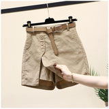 Casual Shorts Women 2025 Summer Dress New Half-Body Skirt Korean Version Thin A-Song Tight Waist Skirt Trousers Spring Autumn Tide