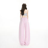 YC& Vintage High- Waist Loose Legs Drawn Rope Tight Waist-Hanging Scissors Trousers Women's Spring And Summer