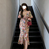 Tea Break French Irregular Lotus Leaf Edge Crumb Dress High-End Feel Unique Beautiful Cloak Skirt Female Summer