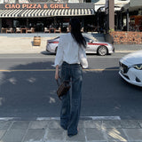 26 Years Of Spring And Summer New High-Rise Slim Slim Micro Loose Bamboo Texture Soft Jeans Women