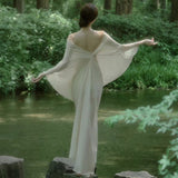 Chinese Fried Color Style Three-Dimensional Cutting Asymmetric Design New Chinese Dress