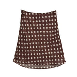 Vintage Oil Painting Flower Half-Dress Girl Spring And Summer New Design High-Waist Sexy A-Word Ass Short Skirt Printed Skirt
