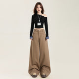 Maillard Wears Casual Pants Women's Spring And Autumn Loose Straight-Tight Trend Dragging Wide Leg Pants Tugny Trousers