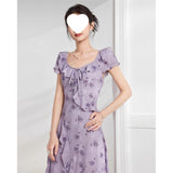 Dress 2026 Summer New French Mature Elegant Temperament Floral Thin Dress
