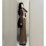 Three-Piece Women 2025 Summer New Pure-Want Hottie Sunscreen Long-Sleeved Sleeve Jacket Slings Wide Leg Pants