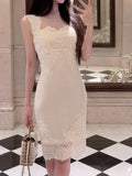 The Lace Dress In The Fur Is Slimming Girl Autumn And Winter
