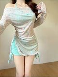 2026 New Swimsuit Women Divided Into Three-Piece Set Of Long-Sleeved Hooded Tunic Sunning Small Fresh Sweet Pure Wind Holiday Swimsuit